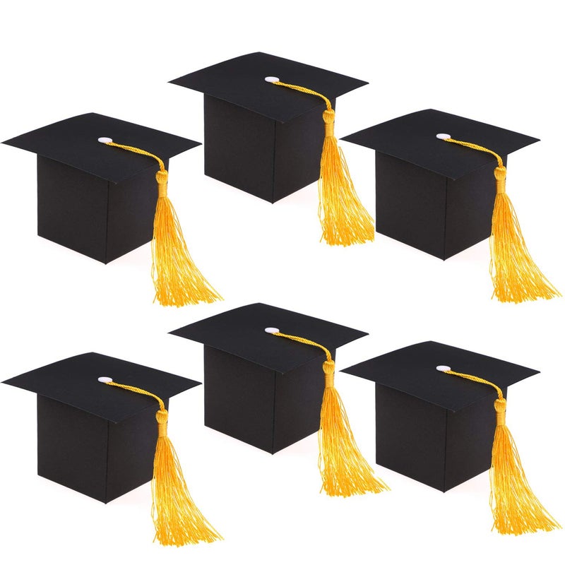 Konsait Graduation Decorations - 30PCS Candy Box DIY Grad Cap Box for Grad Party Favors - Image 1